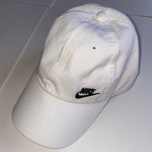 White and black Nike Hat